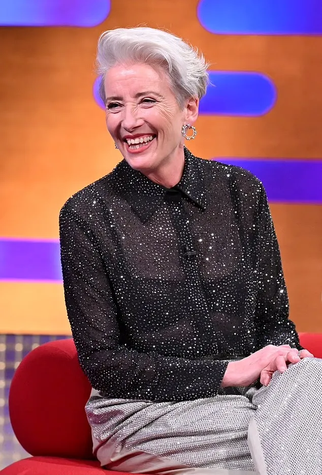 Emma Thompson embodying confident ALICE + OLIVIA style (Copyright Matt Crossick/PA Media Assignments)